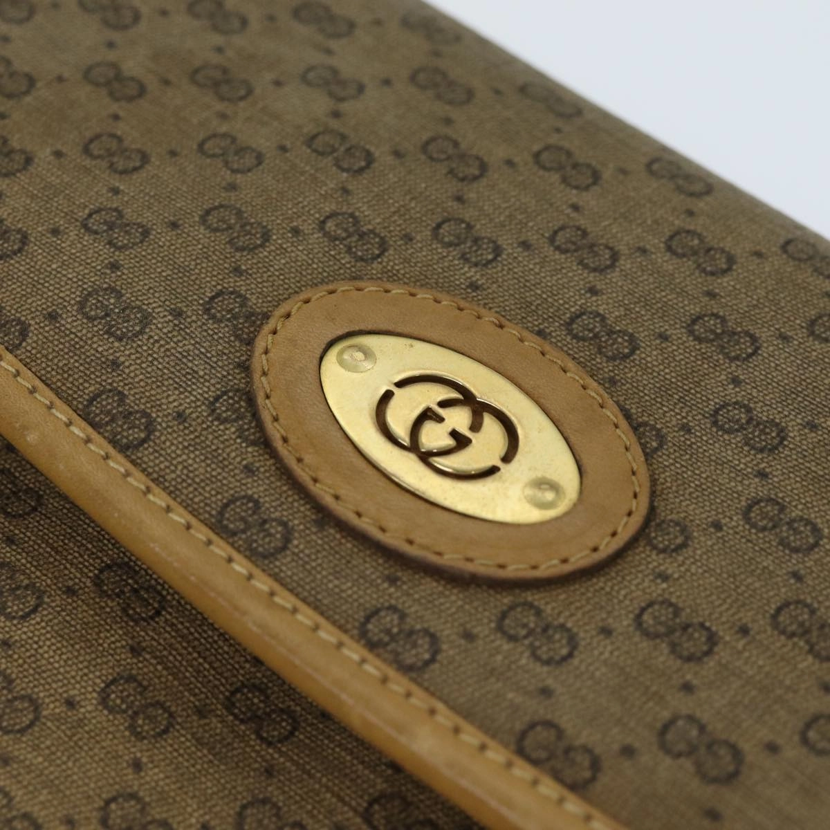 GUCCI Micro GG Supreme Shoulder Bag PVC Leather Beige 007 49 5548  th4994