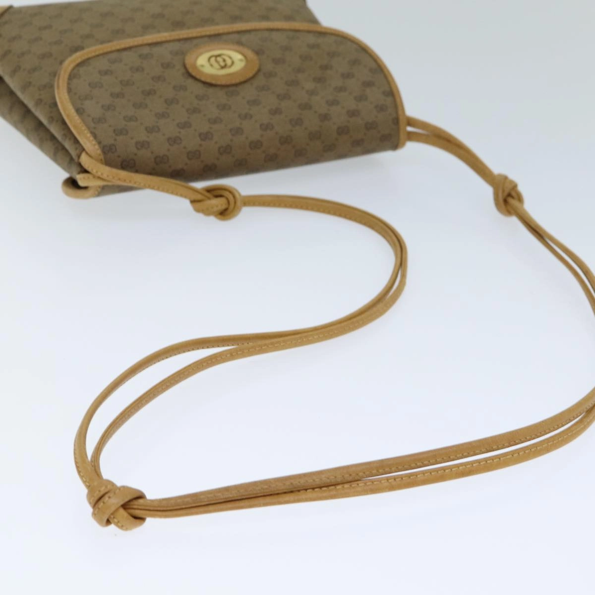 GUCCI Micro GG Supreme Shoulder Bag PVC Leather Beige 007 49 5548  th4994