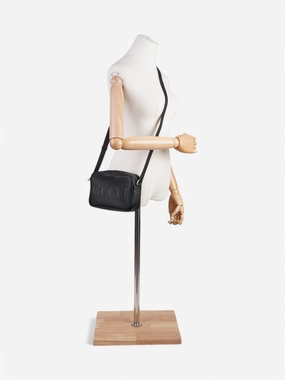 Gucci Mini Shoulder Bag Black Leather