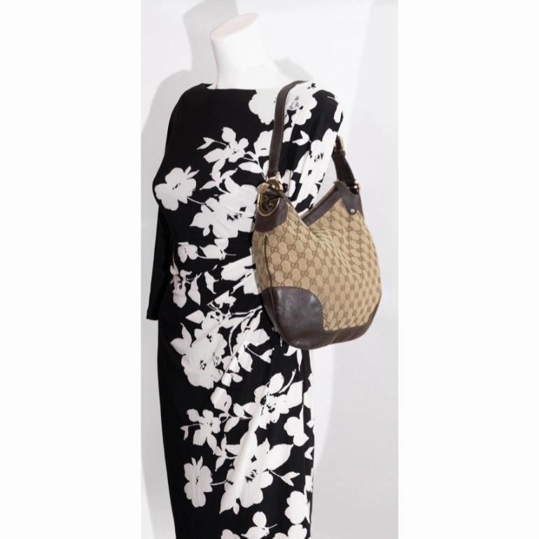 Gucci Monogram Charlotte Hobo Bag