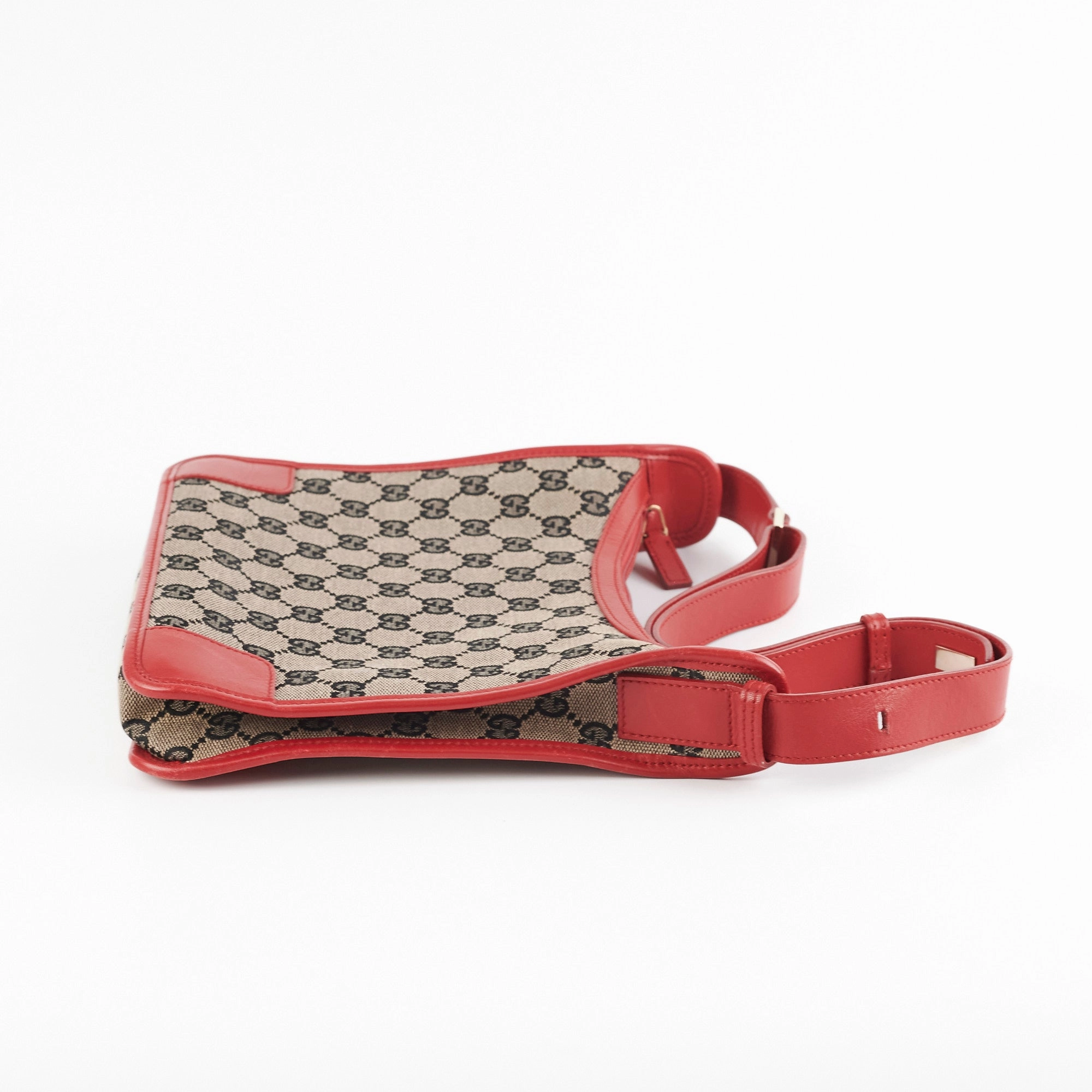 Gucci Monogram Red Shoulder Bag