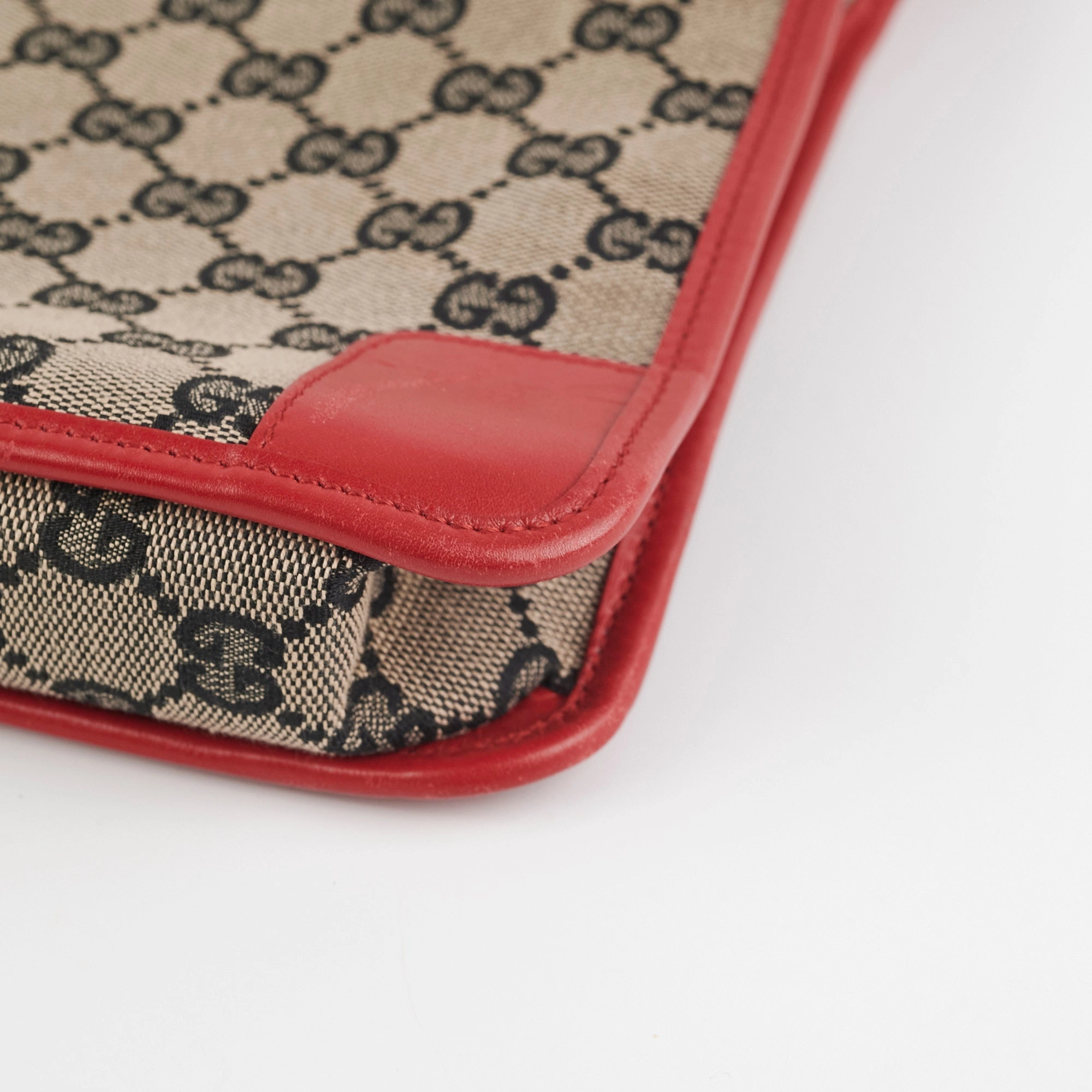 Gucci Monogram Red Shoulder Bag