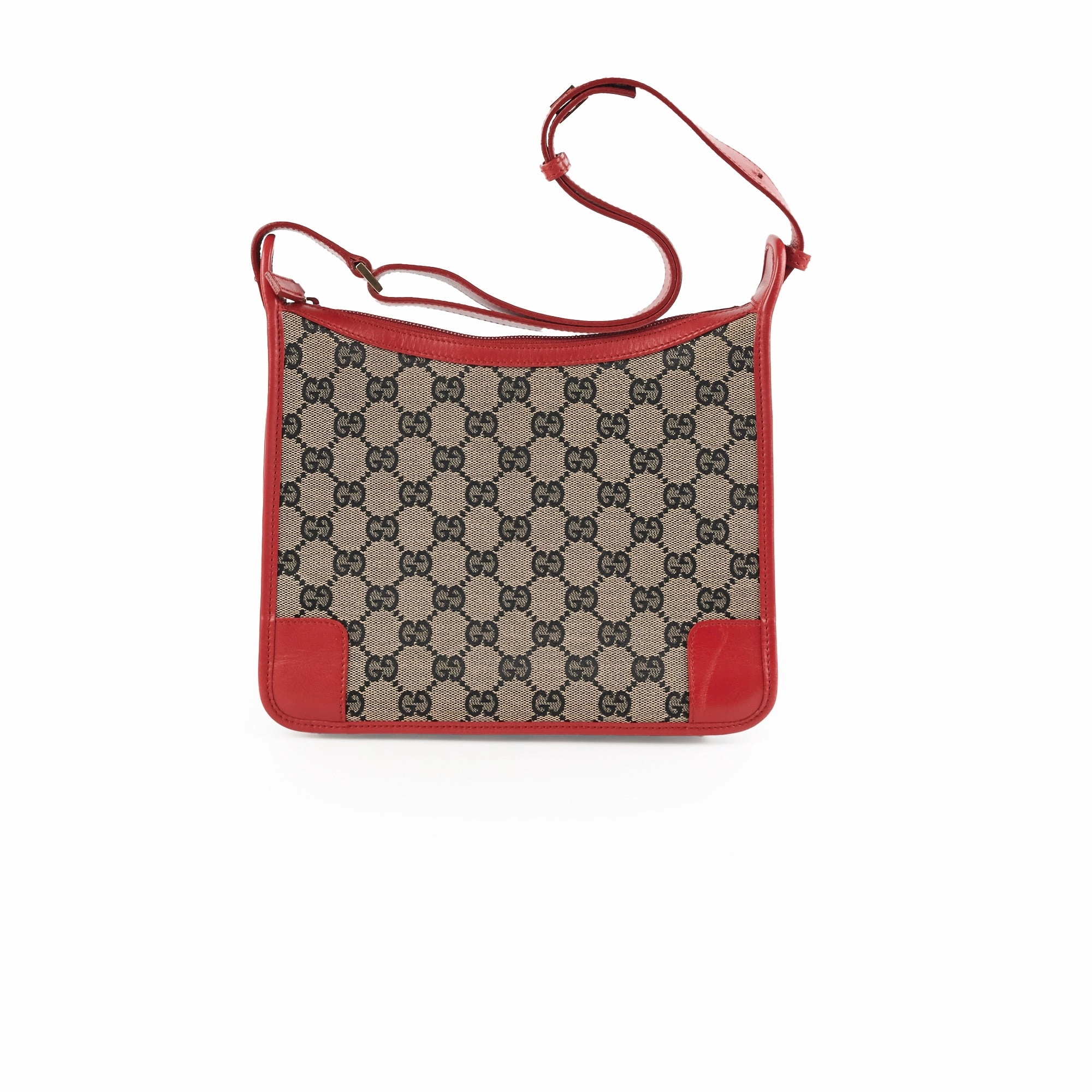 Gucci Monogram Red Shoulder Bag