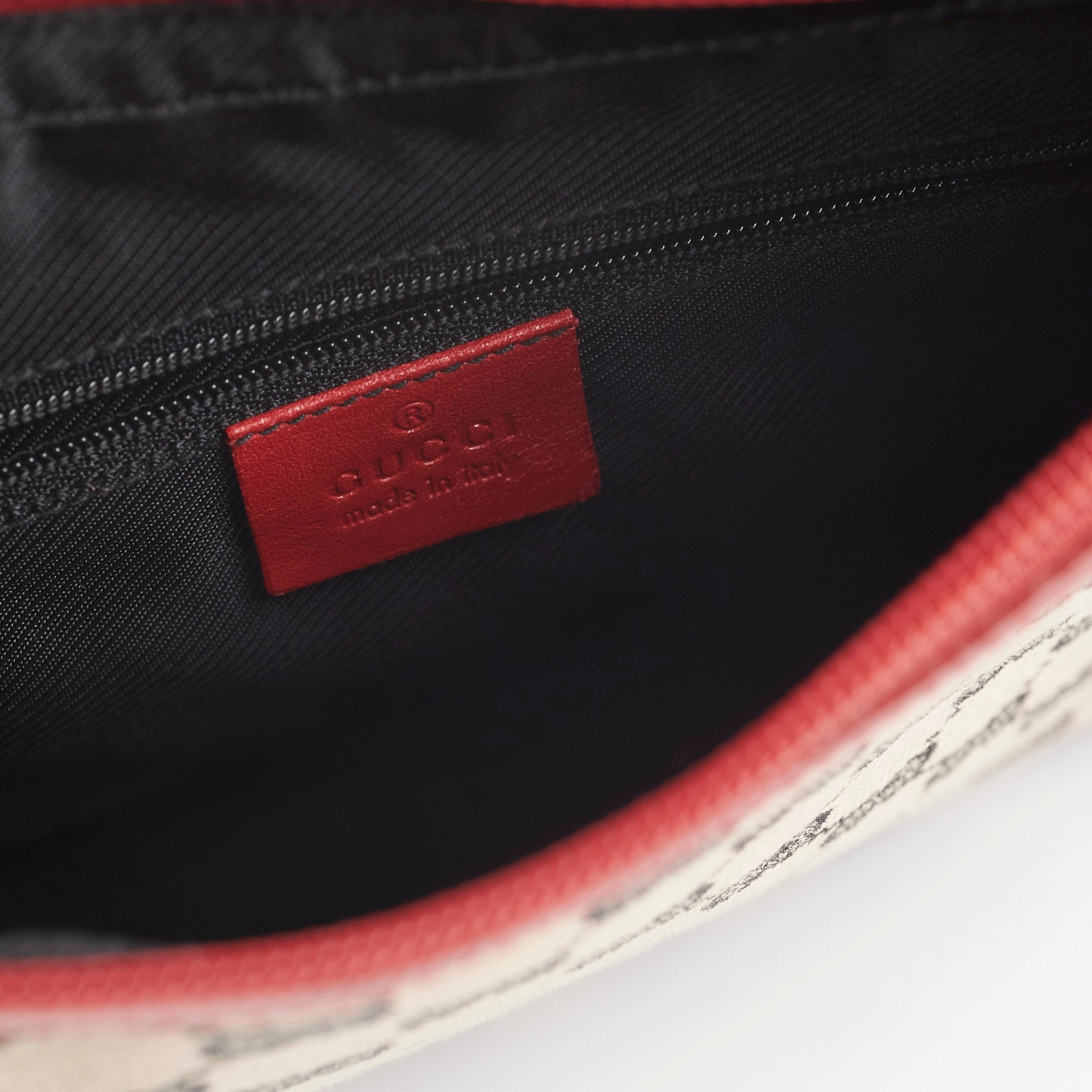 Gucci Monogram Red Shoulder Bag