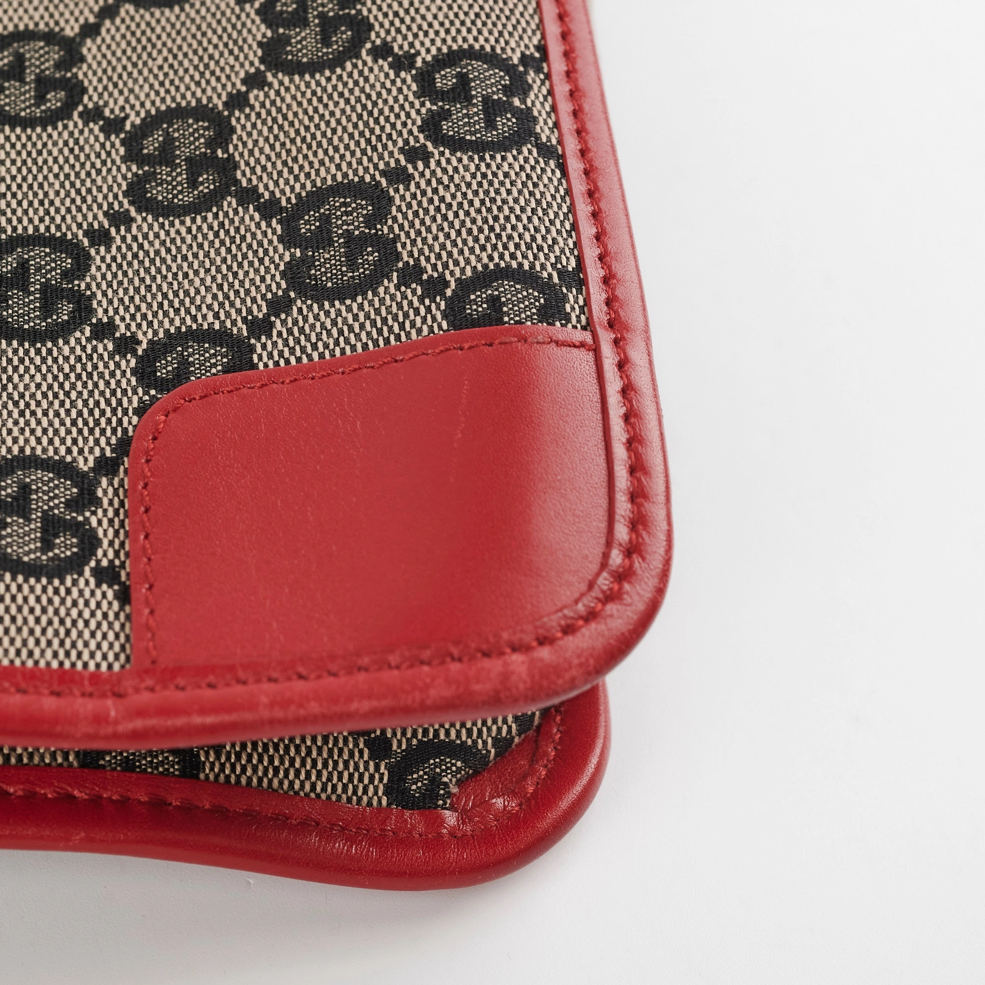 Gucci Monogram Red Shoulder Bag