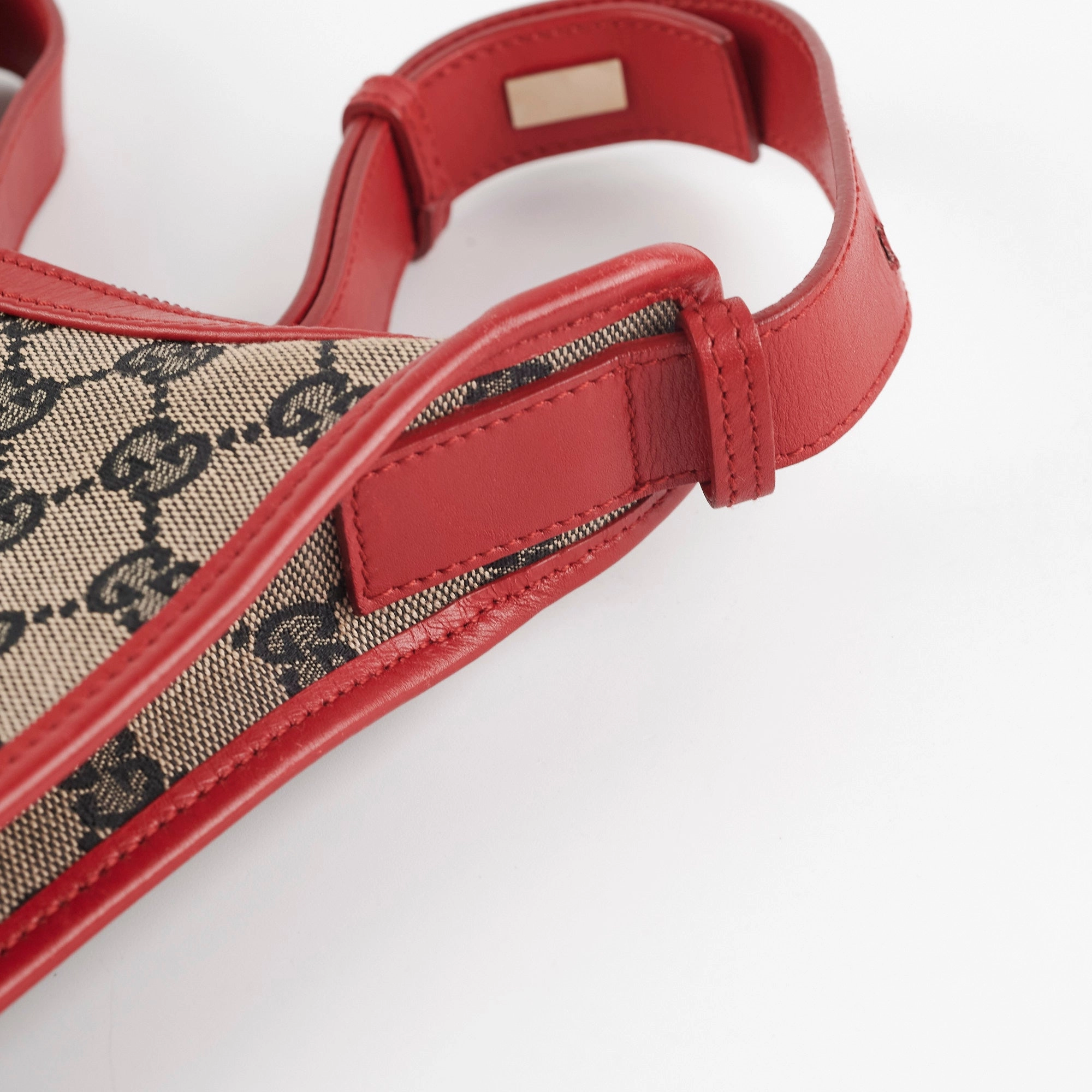 Gucci Monogram Red Shoulder Bag