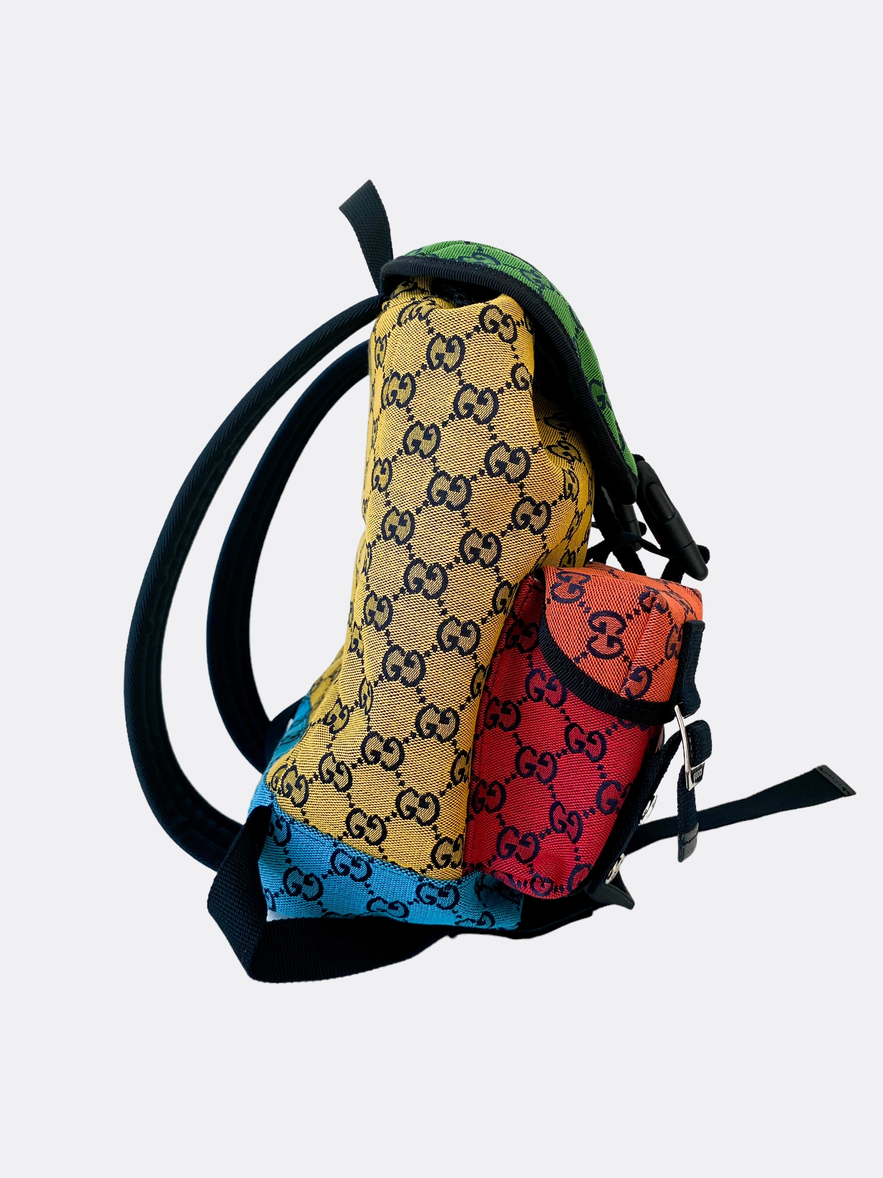 Gucci Multicolor GG Canvas Backpack