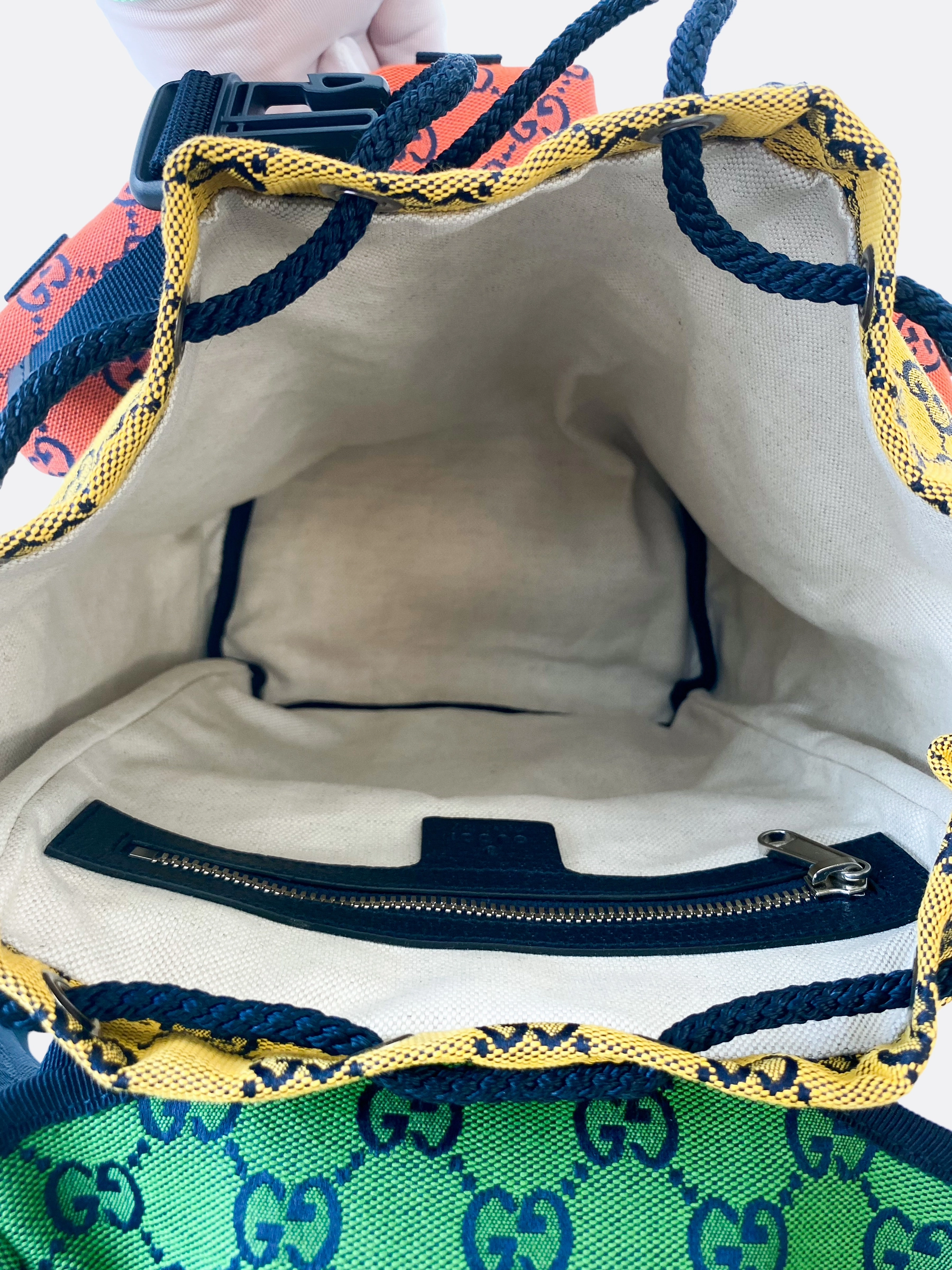 Gucci Multicolor GG Canvas Backpack