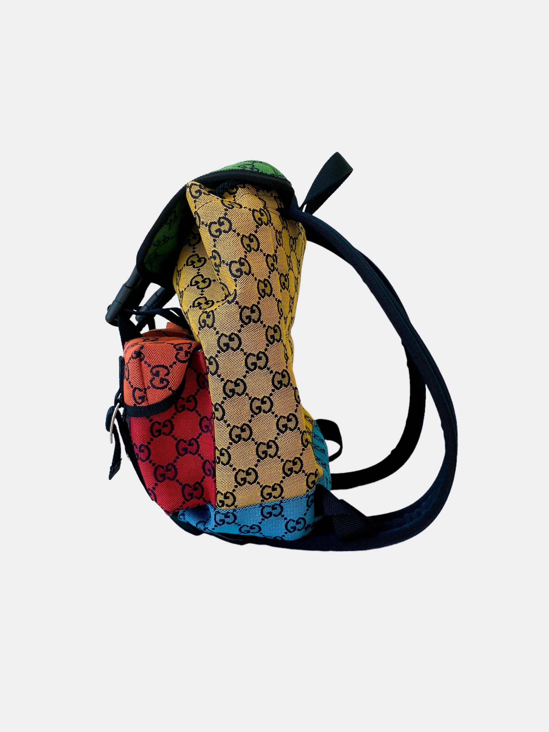Gucci Multicolor GG Canvas Backpack