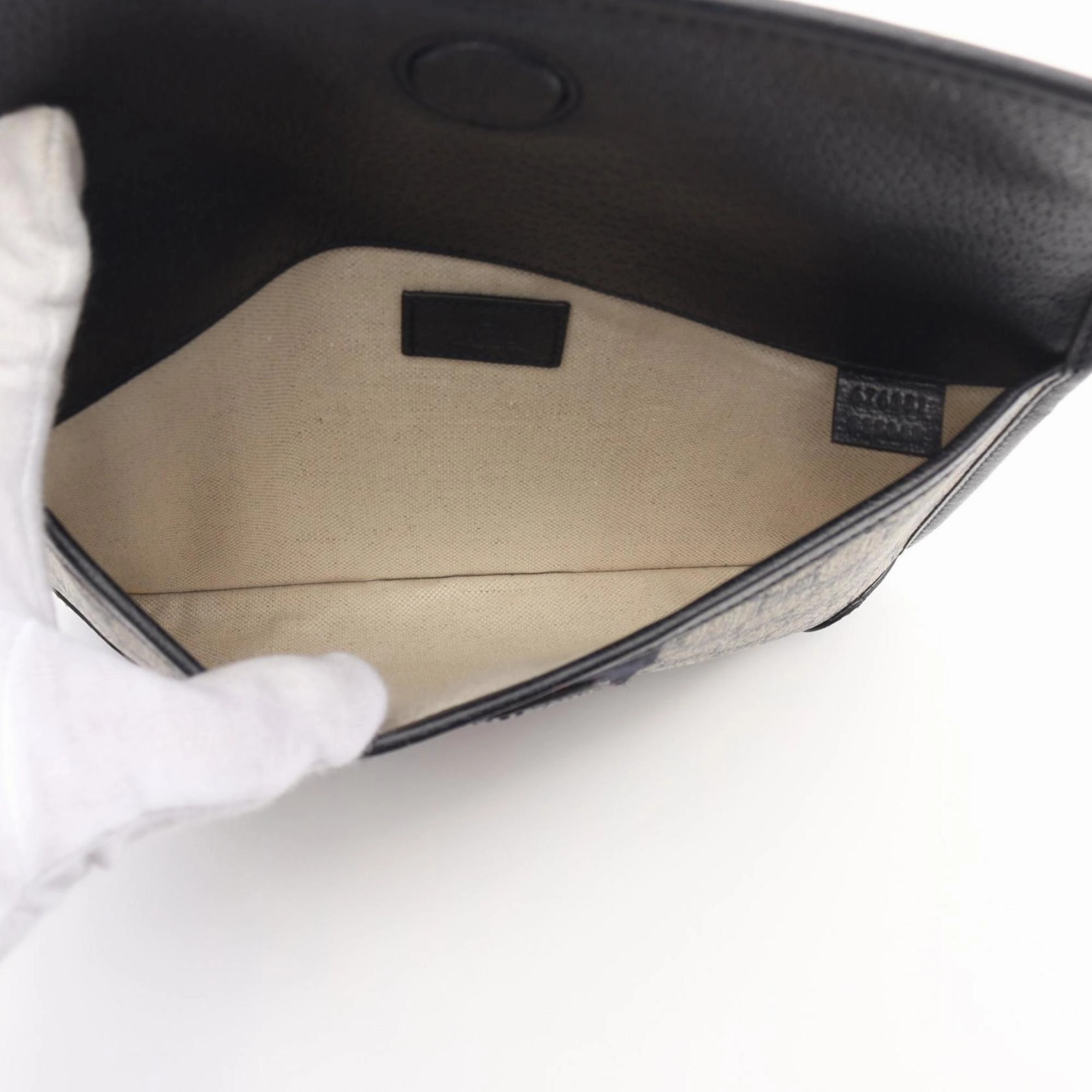 Gucci  Navy Pvc Leather Fanny Pack (Pre-Owned)