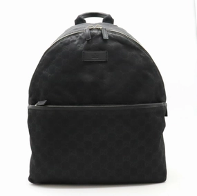 Gucci Nylon Leather Backpack Black
