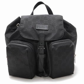 Gucci  Nylon Leather Backpack (Pre-Owned)