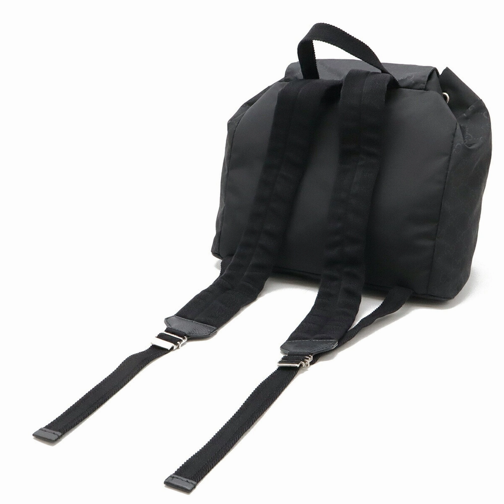 Gucci  Nylon Leather Backpack (Pre-Owned)