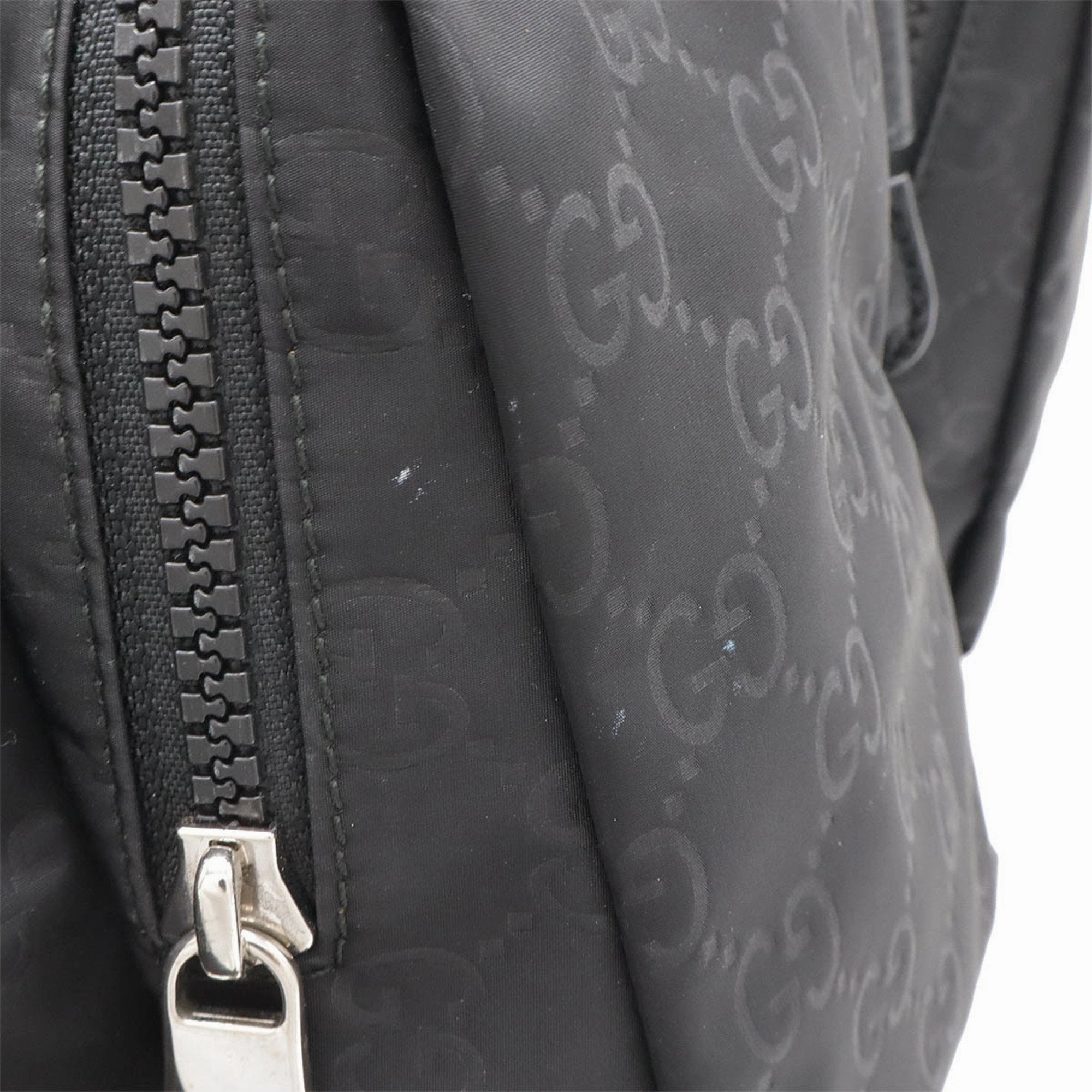 Gucci  Nylon Leather Backpack (Pre-Owned)