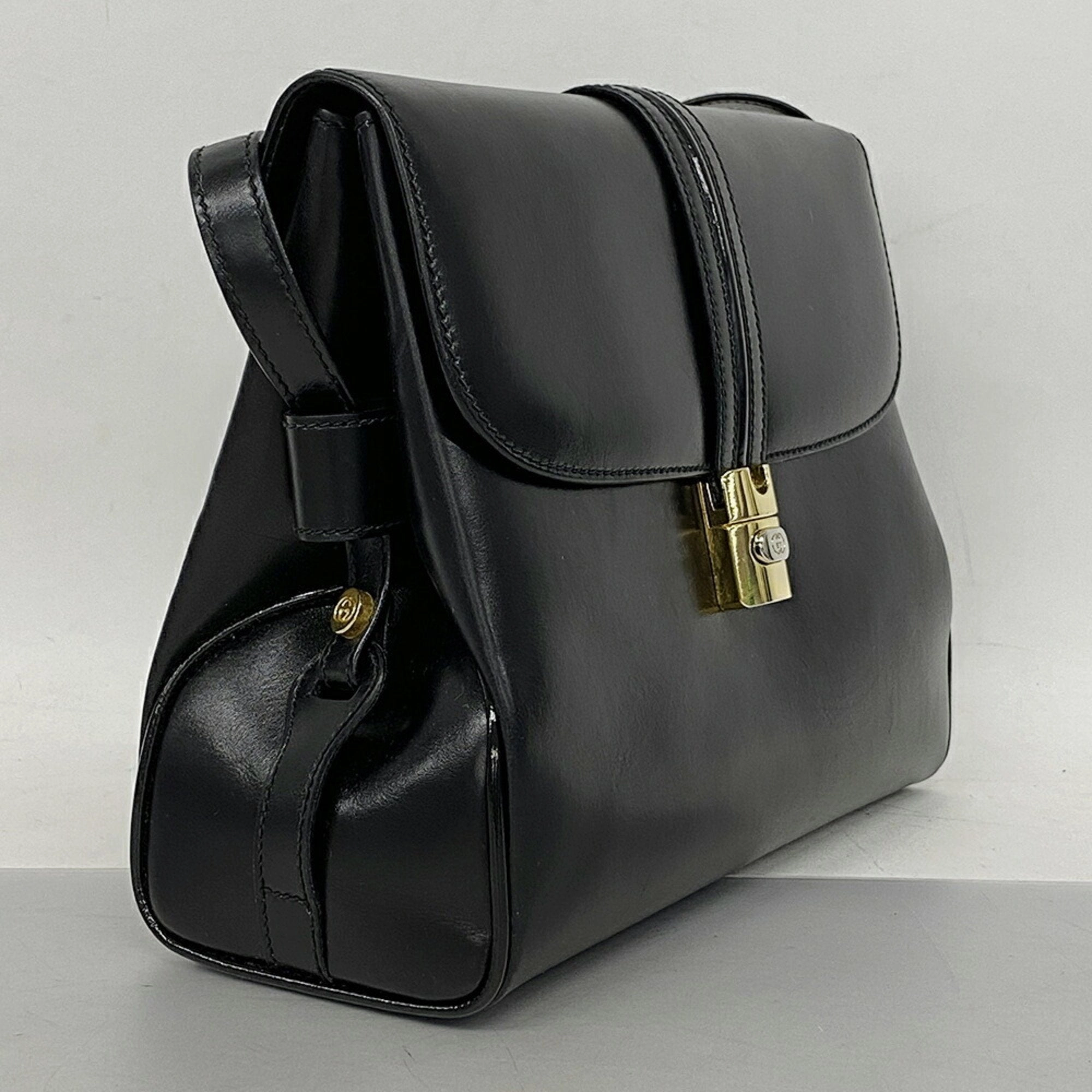 Gucci Old Gucci  Leather Shoulder Bag ()