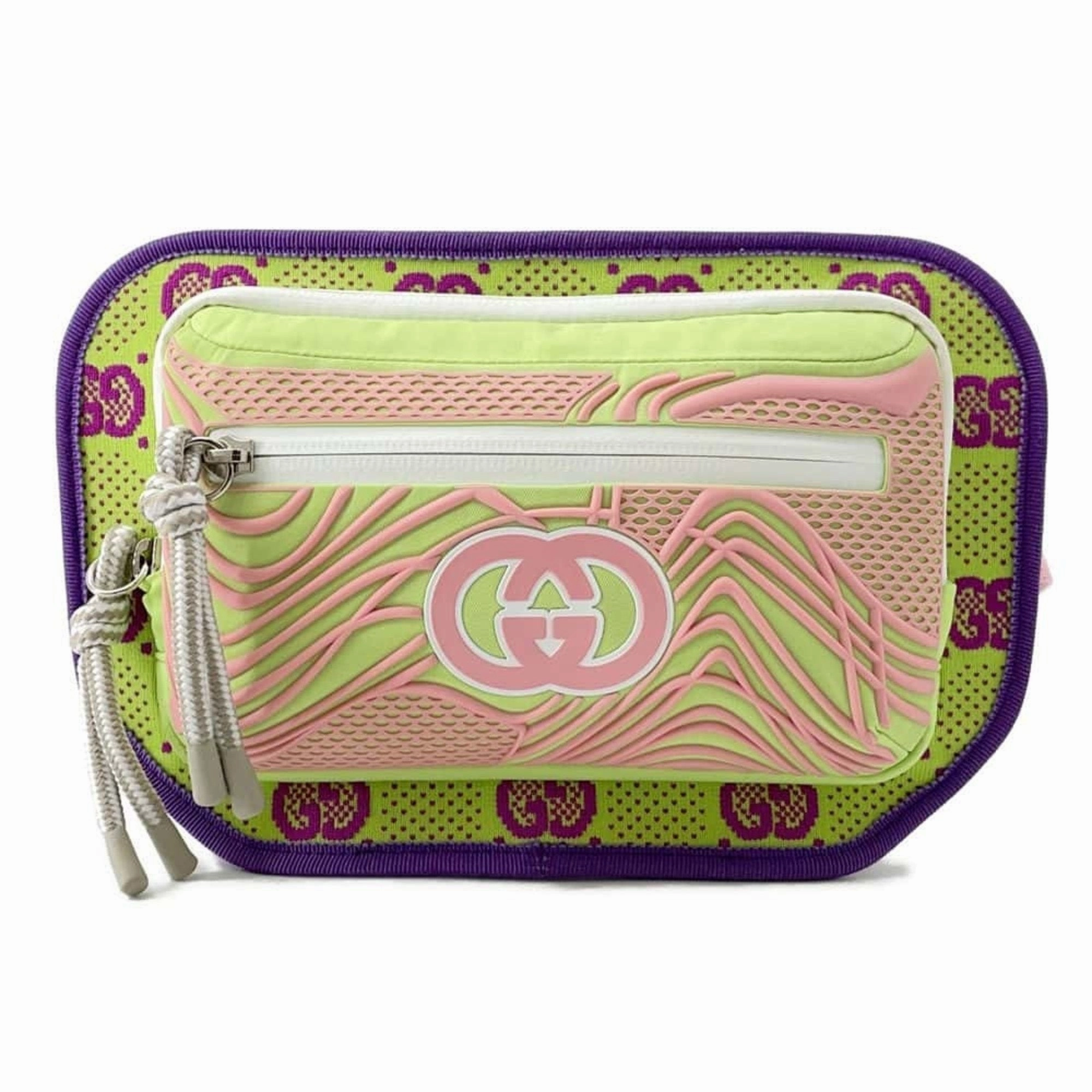 Gucci pink Nylon Rubber Sling Bag (Pre-Owned)
