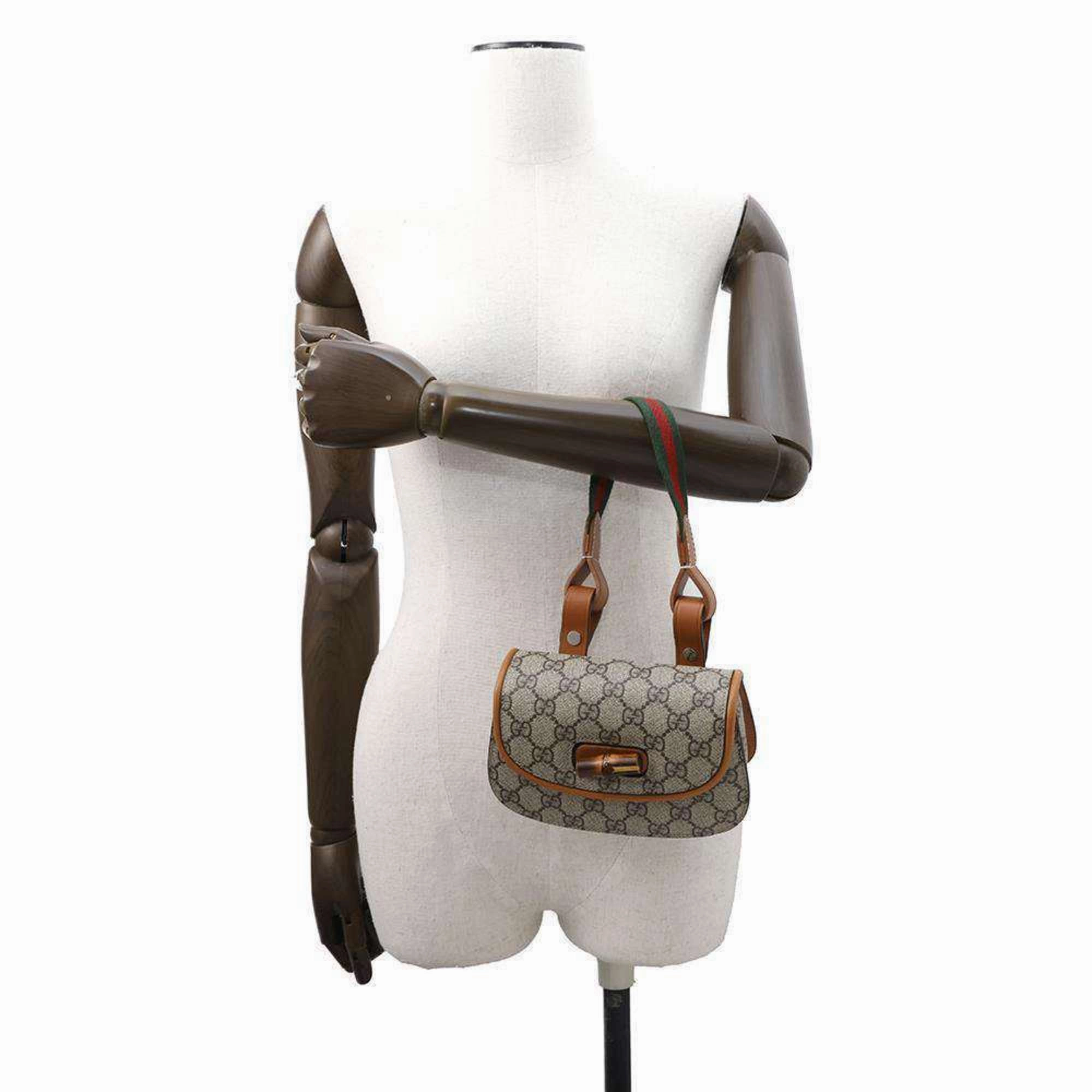 Gucci Pvc Leather Handbag Sling Bag (Pre-Owned)