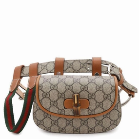 Gucci Pvc Leather Handbag Sling Bag (Pre-Owned)