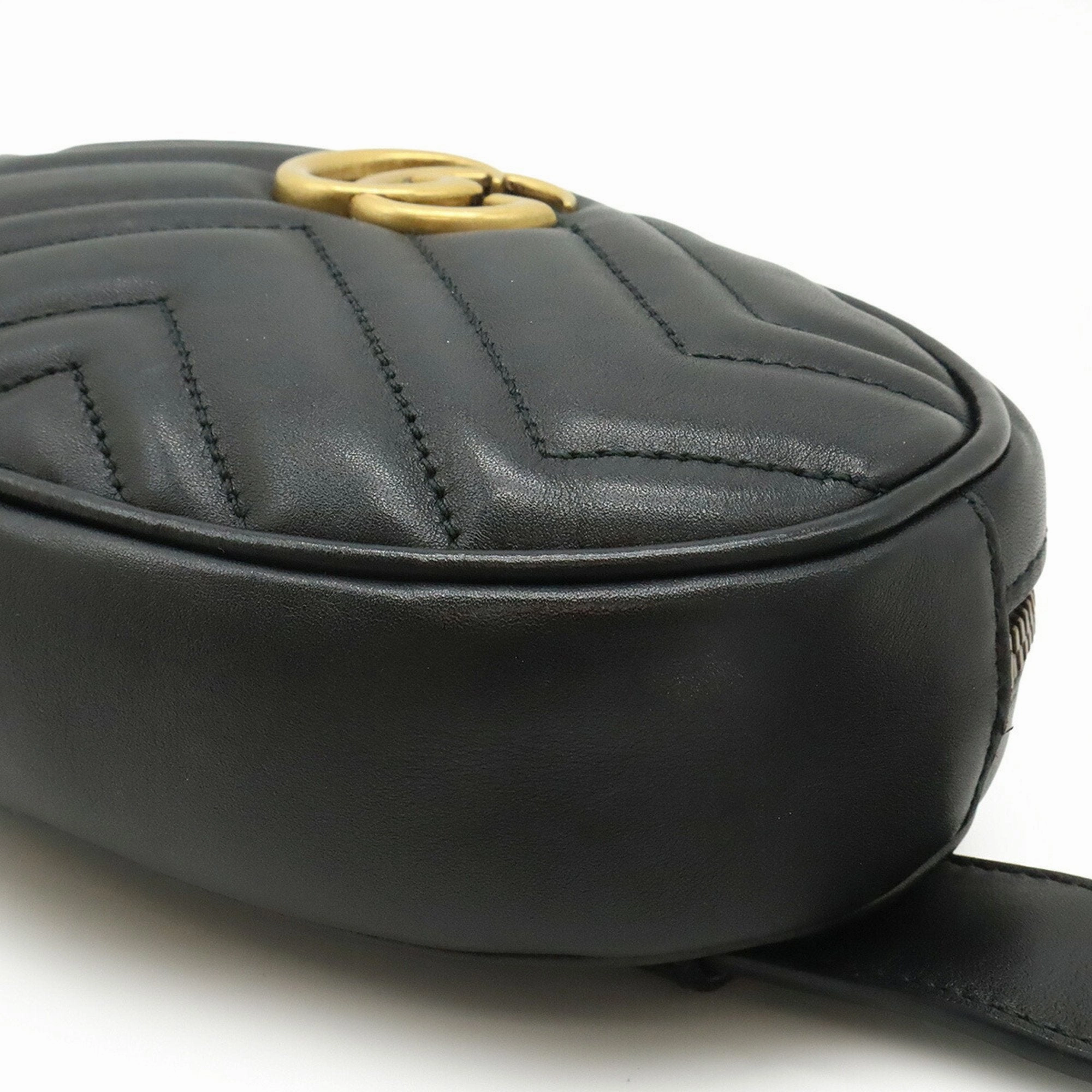 Gucci Quilting Leather Fanny Pack Pouch Sling Bag (Pre-Owned)