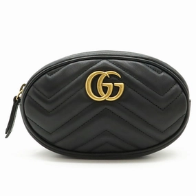 Gucci Quilting Leather Fanny Pack Pouch Sling Bag (Pre-Owned)