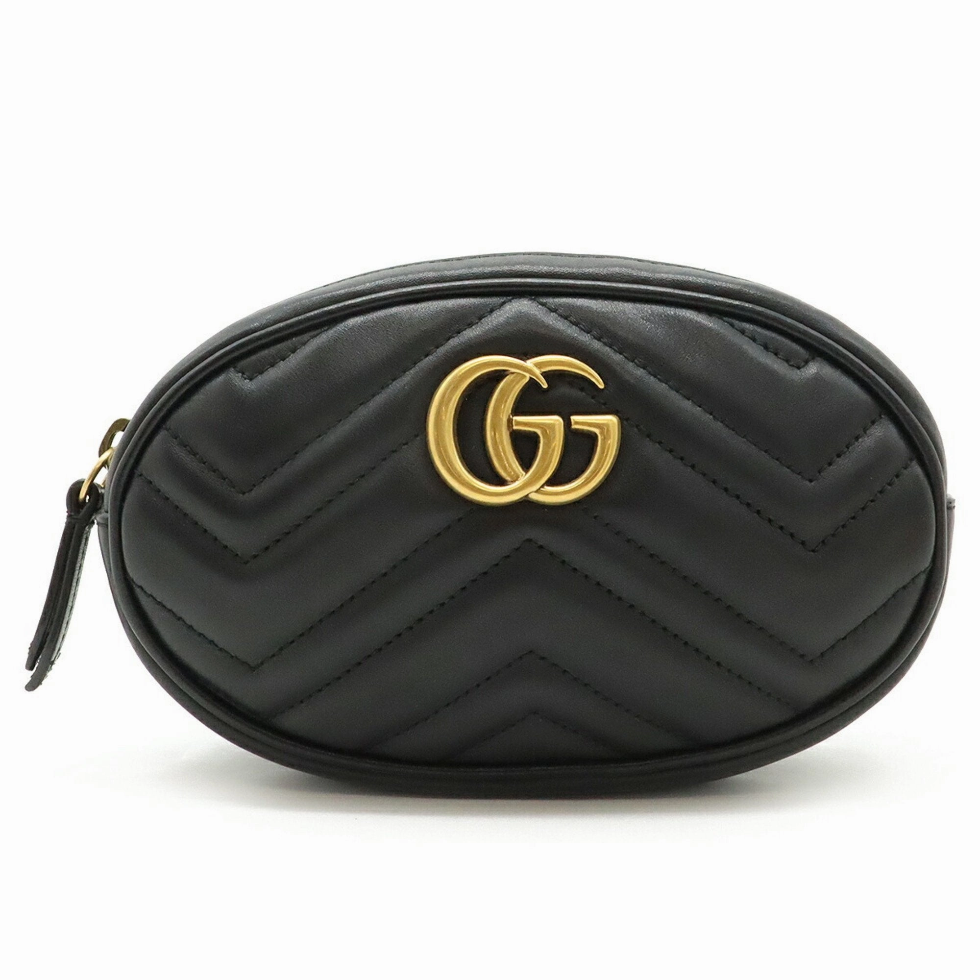 Gucci Quilting Leather Fanny Pack Pouch Sling Bag (Pre-Owned)