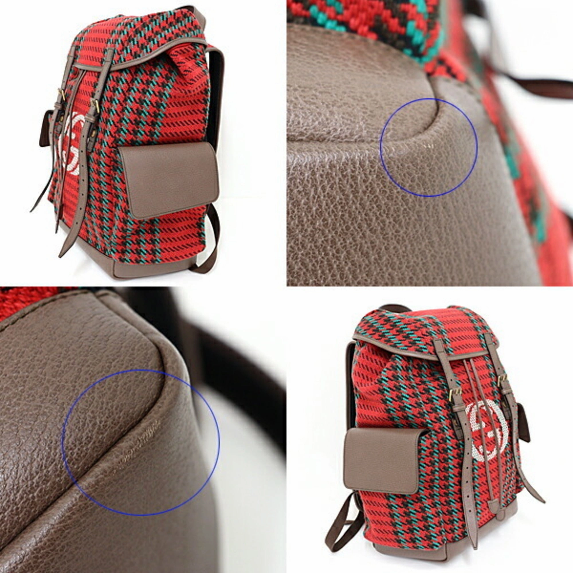 Gucci Red Color Backpack ()