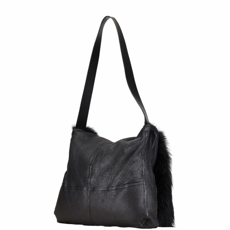 Gucci Reversible Mink Leather Shoulder Bag