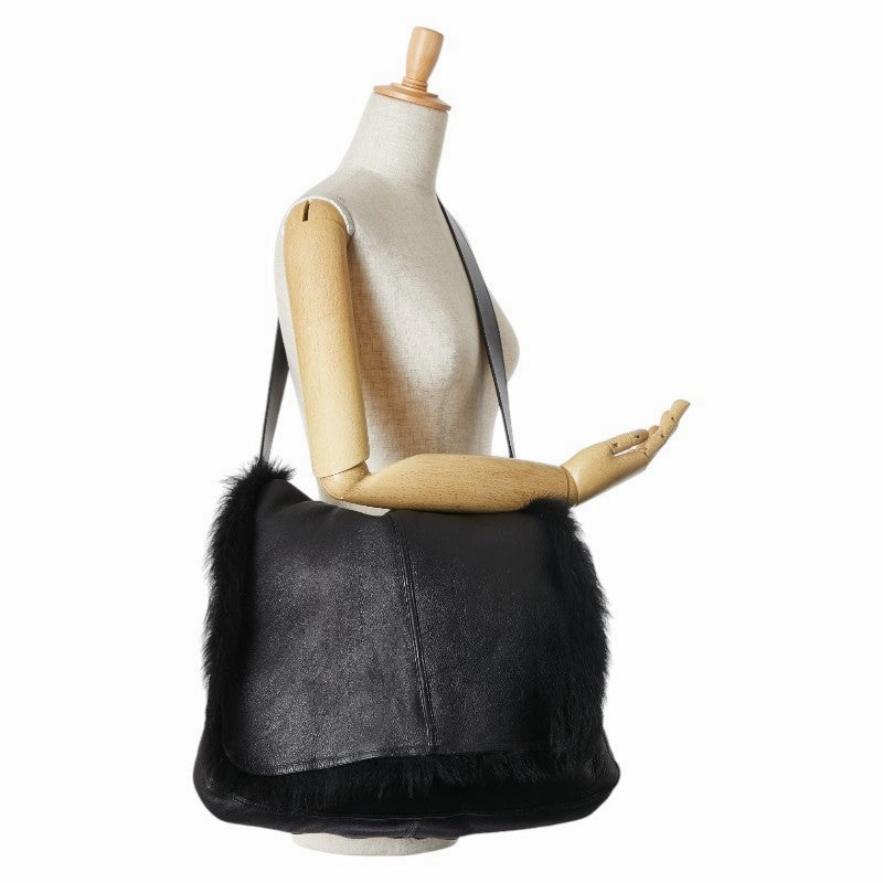 Gucci Reversible Mink Leather Shoulder Bag