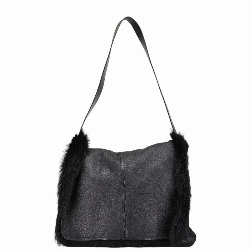 Gucci Reversible Mink Leather Shoulder Bag