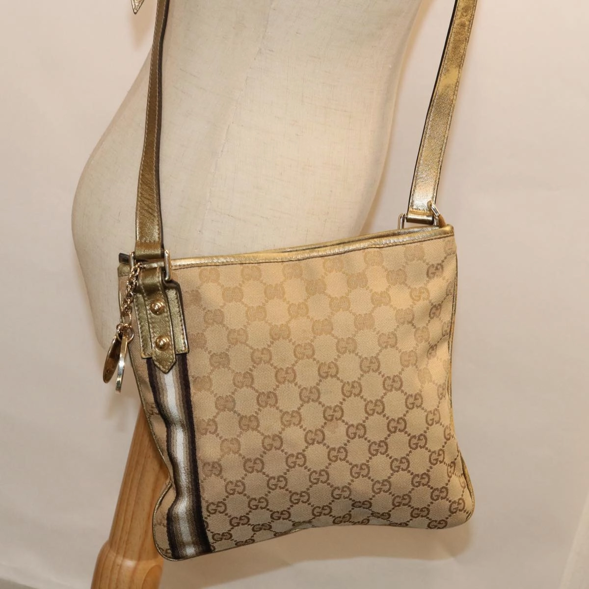 Gucci Sherry  Canvas Shoulder Bag ()