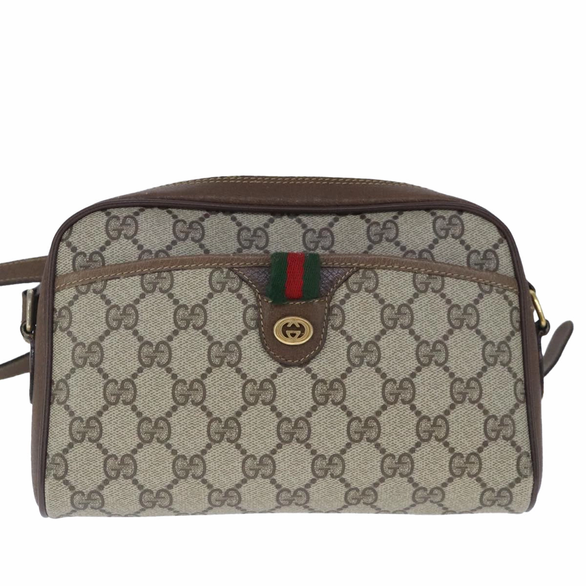 Gucci Sherry  Canvas Shoulder Bag (Pre-Owned)