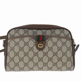 Gucci Sherry  Canvas Shoulder Bag (Pre-Owned)