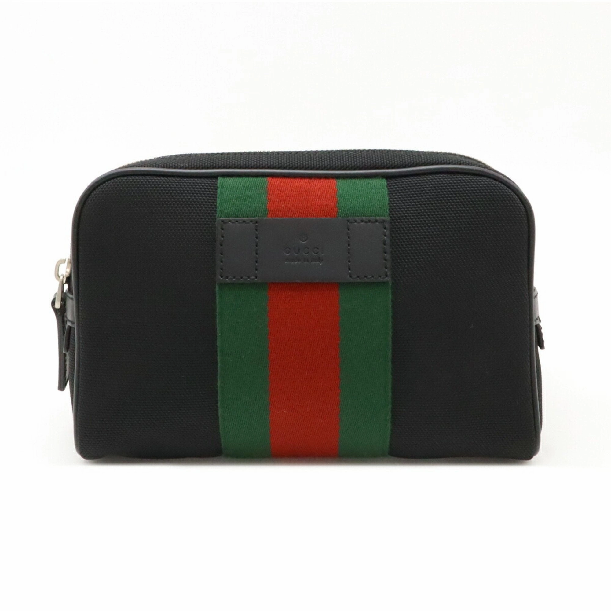 Gucci Sherry Line  Color Nylon Canvas Leather Sling Bag (Pre-Owned)