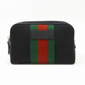 Gucci Sherry Line  Color Nylon Canvas Leather Sling Bag (Pre-Owned)