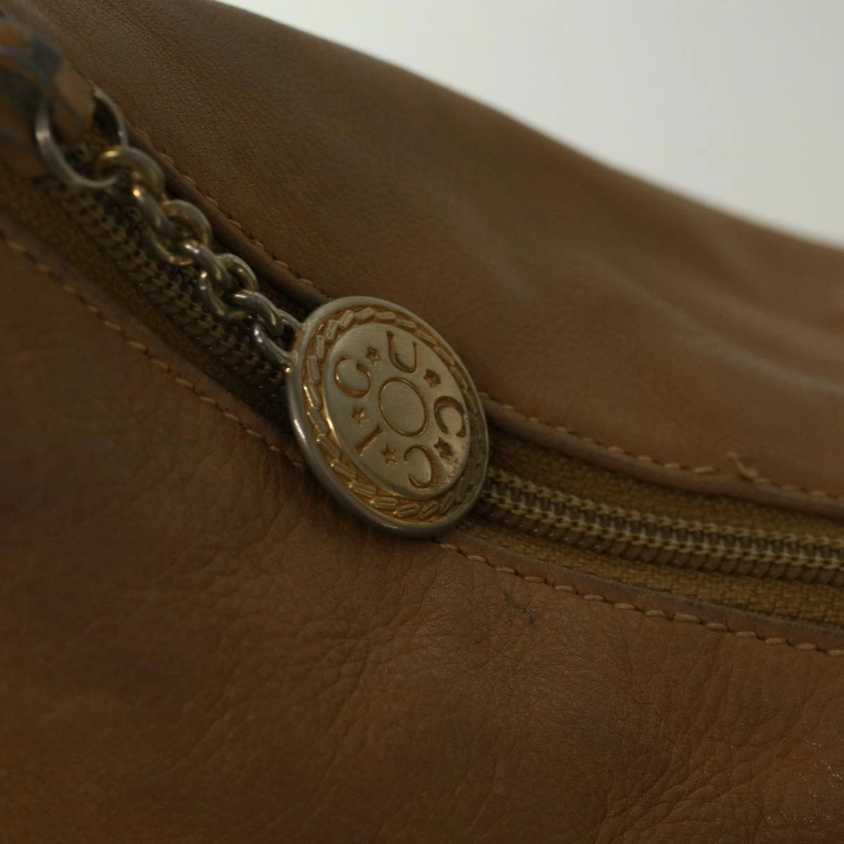 GUCCI Shoulder Bag Leather Beige 001 115 1373  bs8793