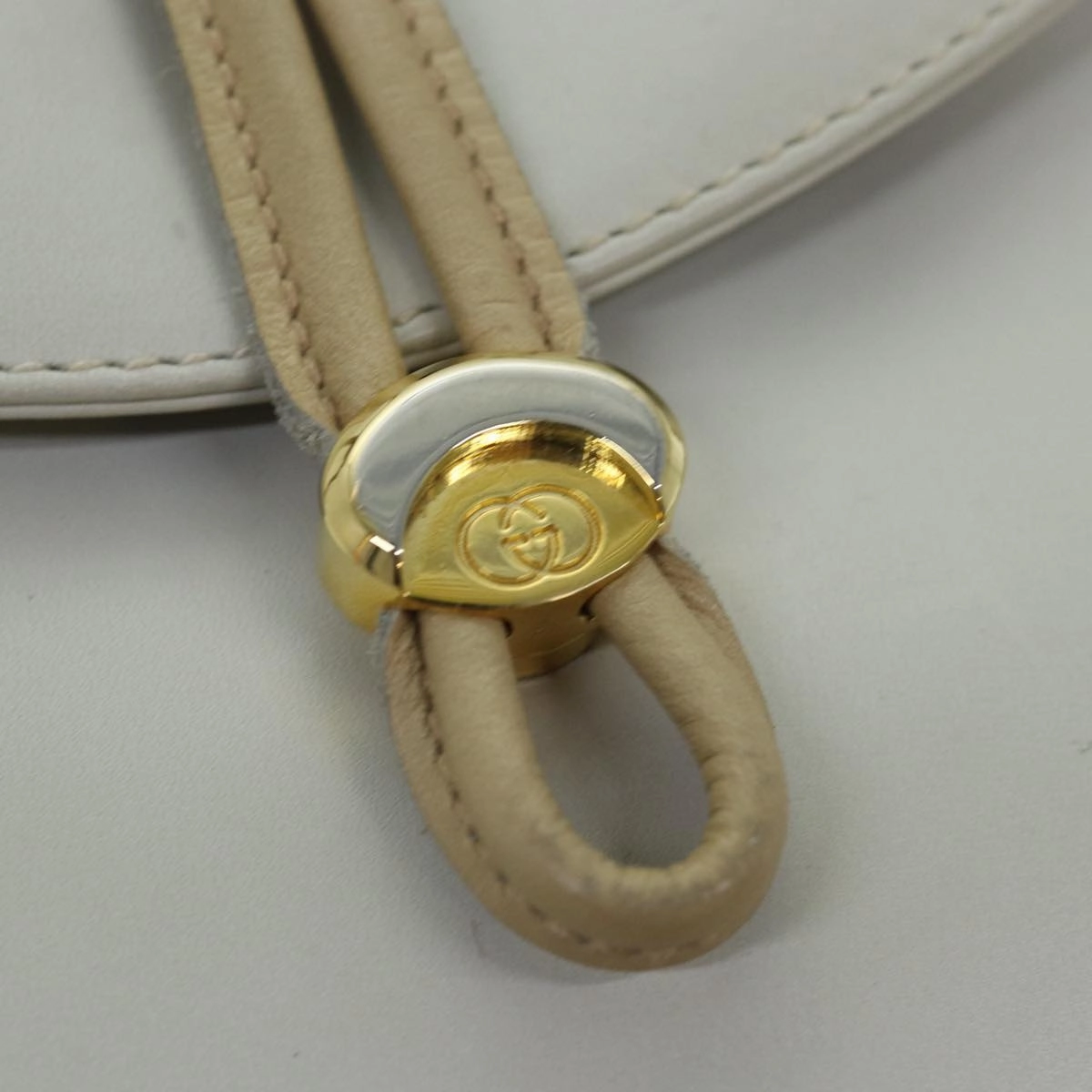 GUCCI Shoulder Bag Leather Beige  ep4257