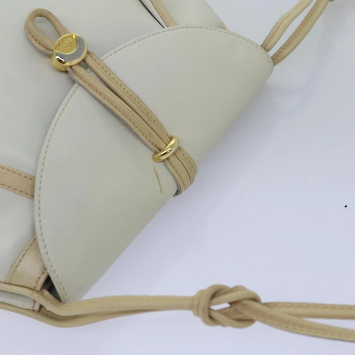 GUCCI Shoulder Bag Leather Beige  ep4257