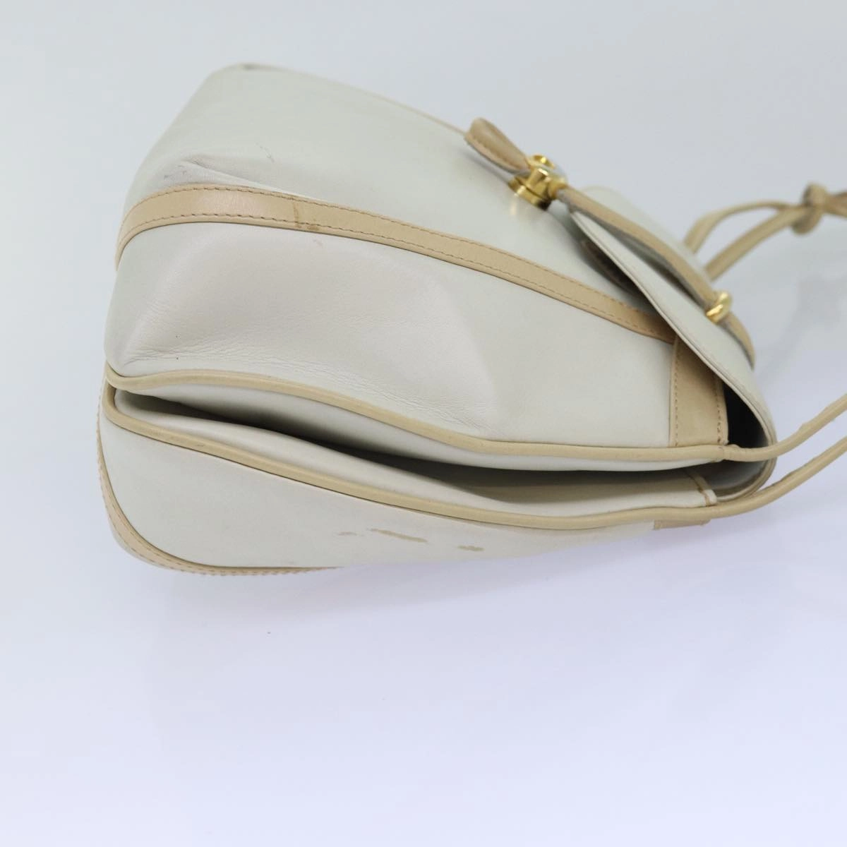 GUCCI Shoulder Bag Leather Beige  ep4257