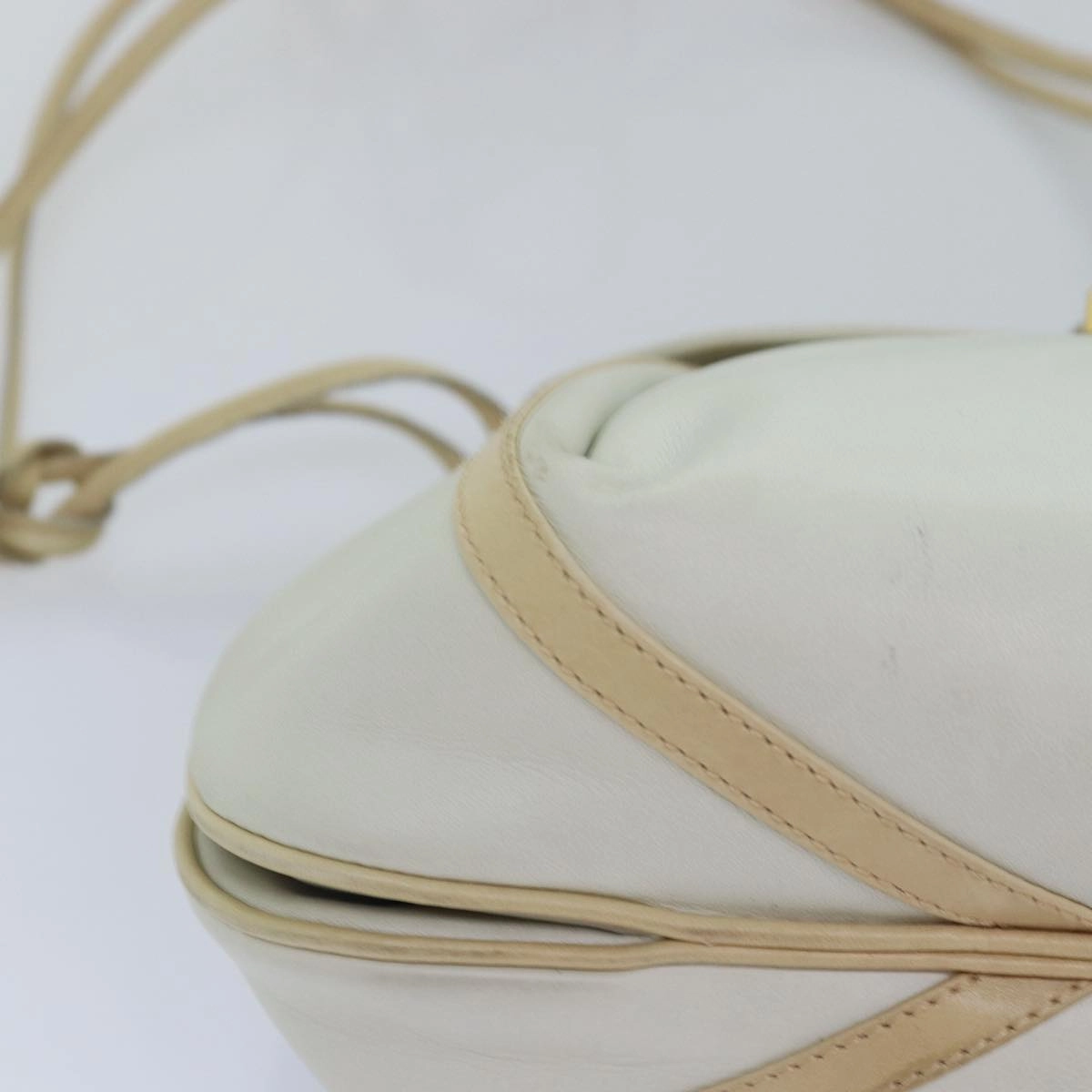 GUCCI Shoulder Bag Leather Beige  ep4257