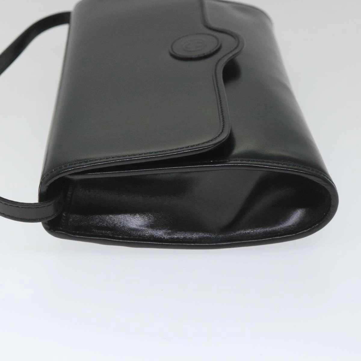 GUCCI Shoulder Bag Leather Black  57326
