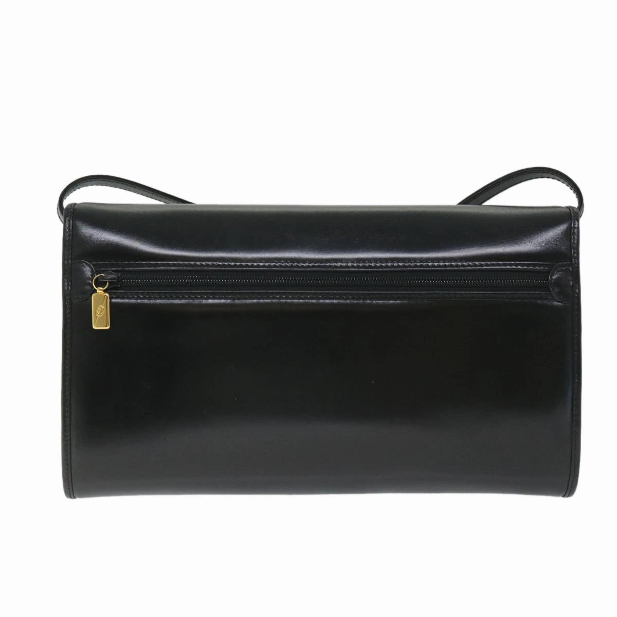 GUCCI Shoulder Bag Leather Black  57326