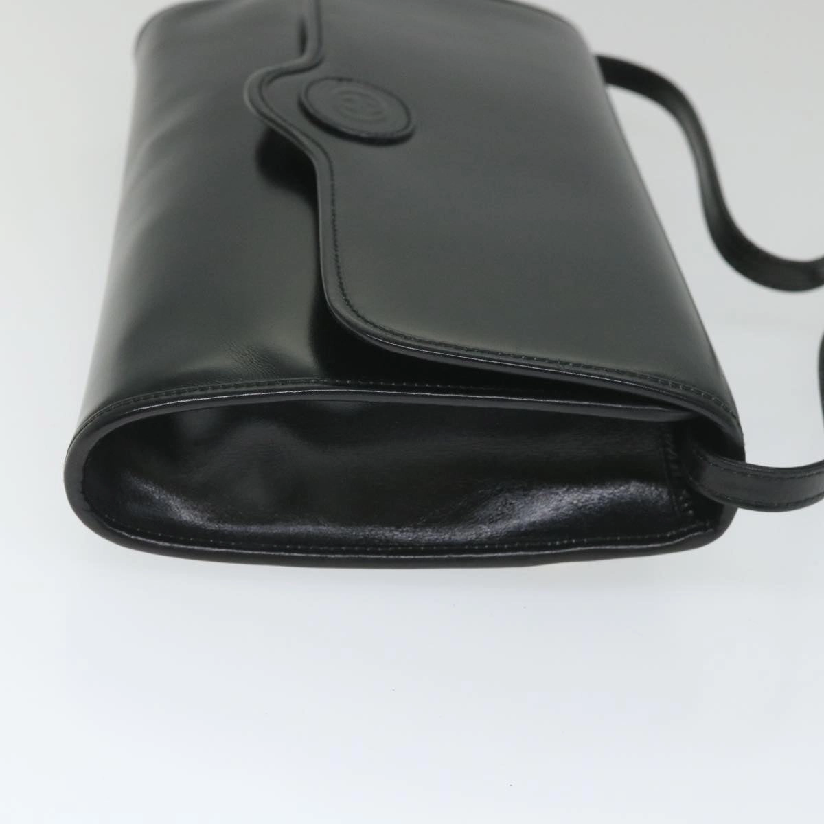 GUCCI Shoulder Bag Leather Black  57326