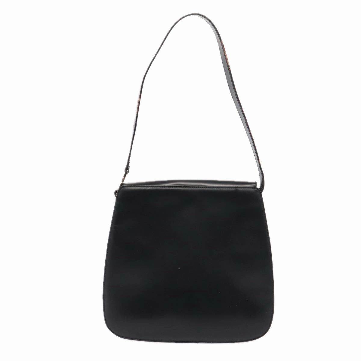 GUCCI Shoulder Bag Leather Black Silver 001 2046 1719  87292