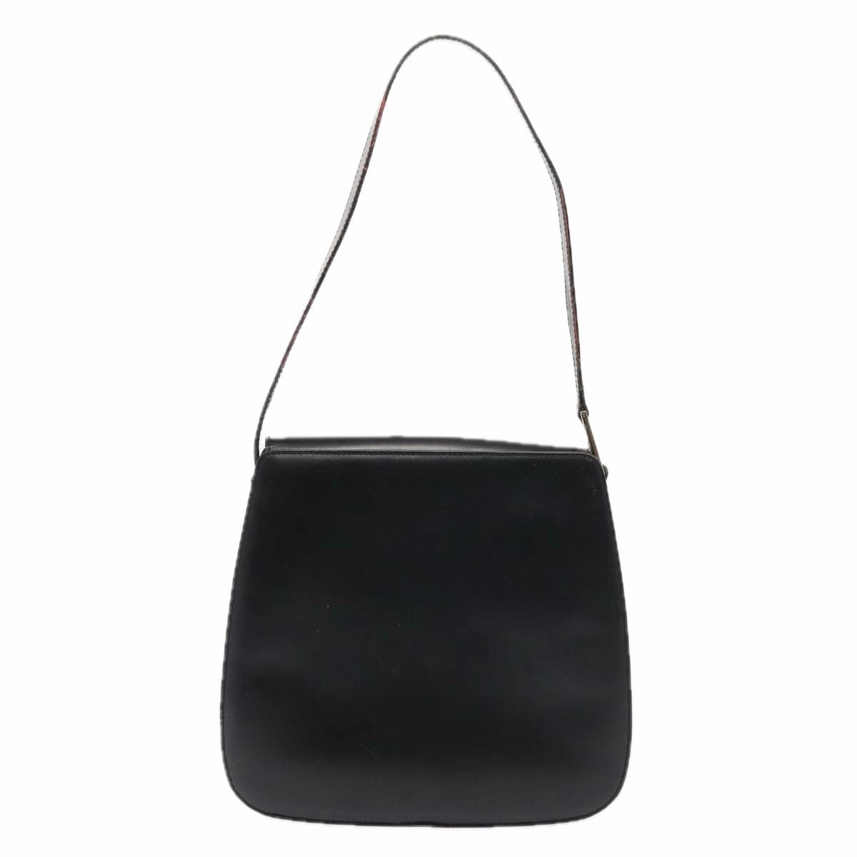 GUCCI Shoulder Bag Leather Black Silver 001 2046 1719  87292