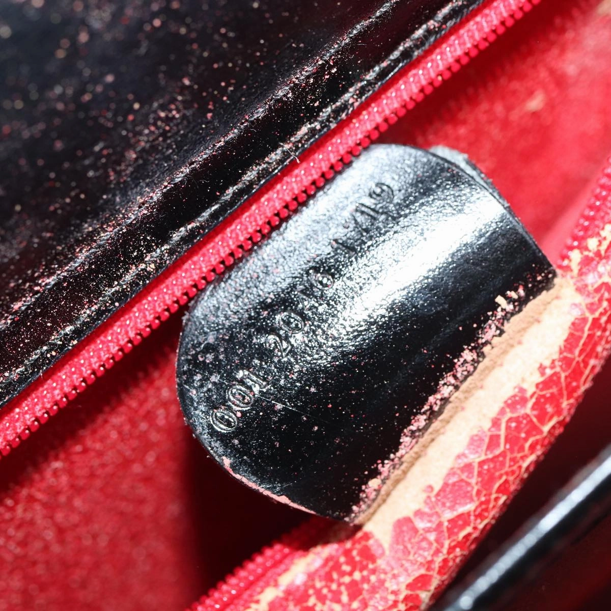 GUCCI Shoulder Bag Leather Black Silver 001 2046 1719  87292
