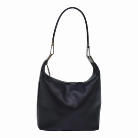 GUCCI Shoulder Bag Leather Black Silver 001 3814  ep5160