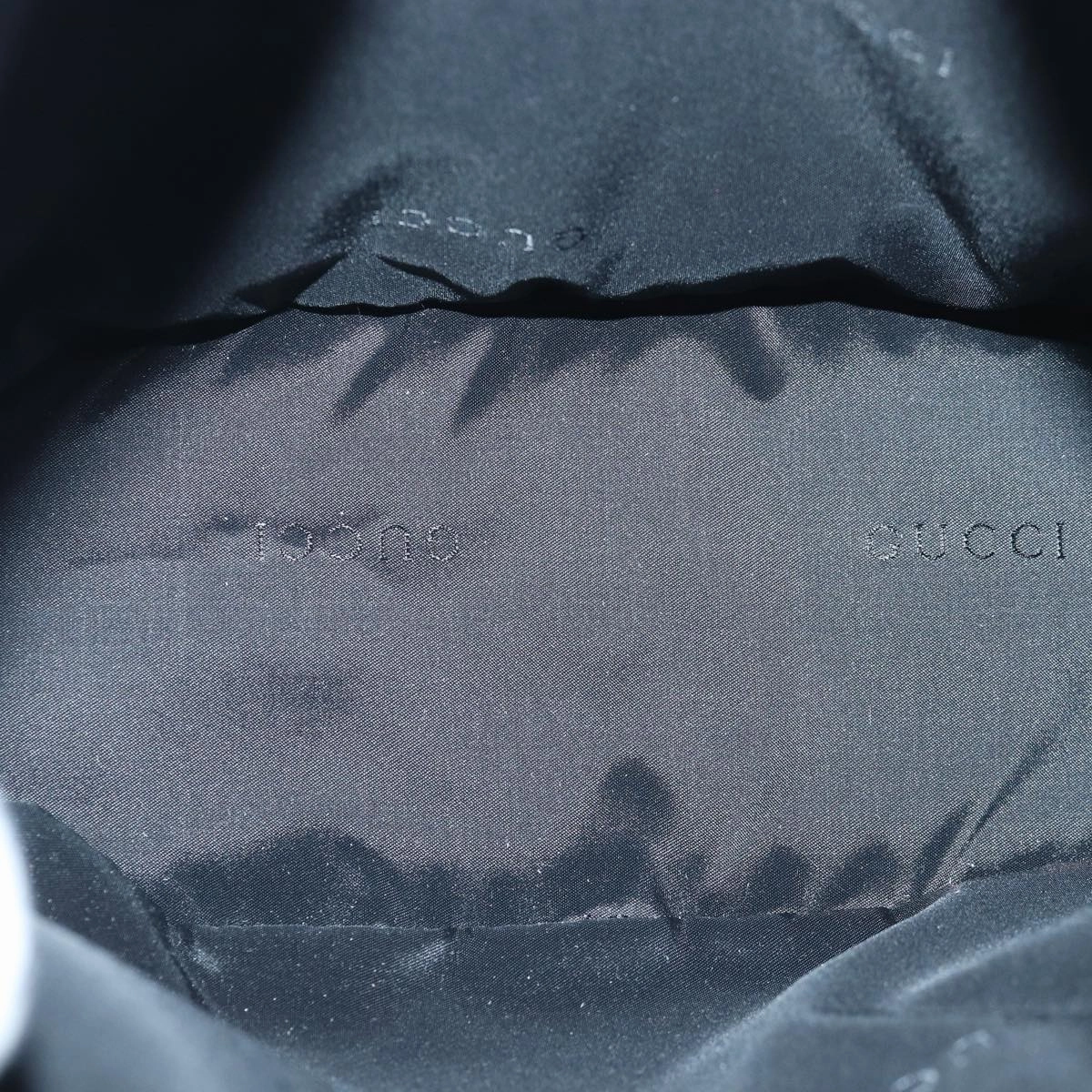 GUCCI Shoulder Bag Leather Black Silver 001 3814  ep5160