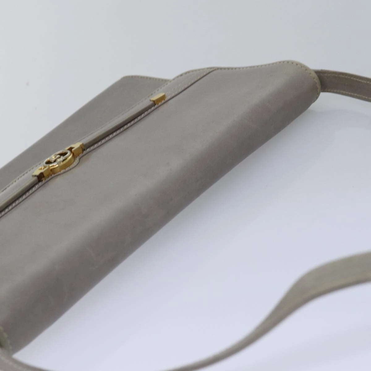 GUCCI Shoulder Bag Leather Gray 004 406 2008  77459