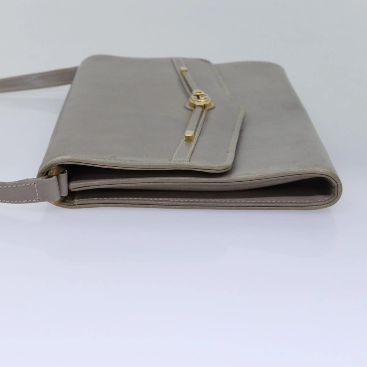 GUCCI Shoulder Bag Leather Gray 004 406 2008  77459