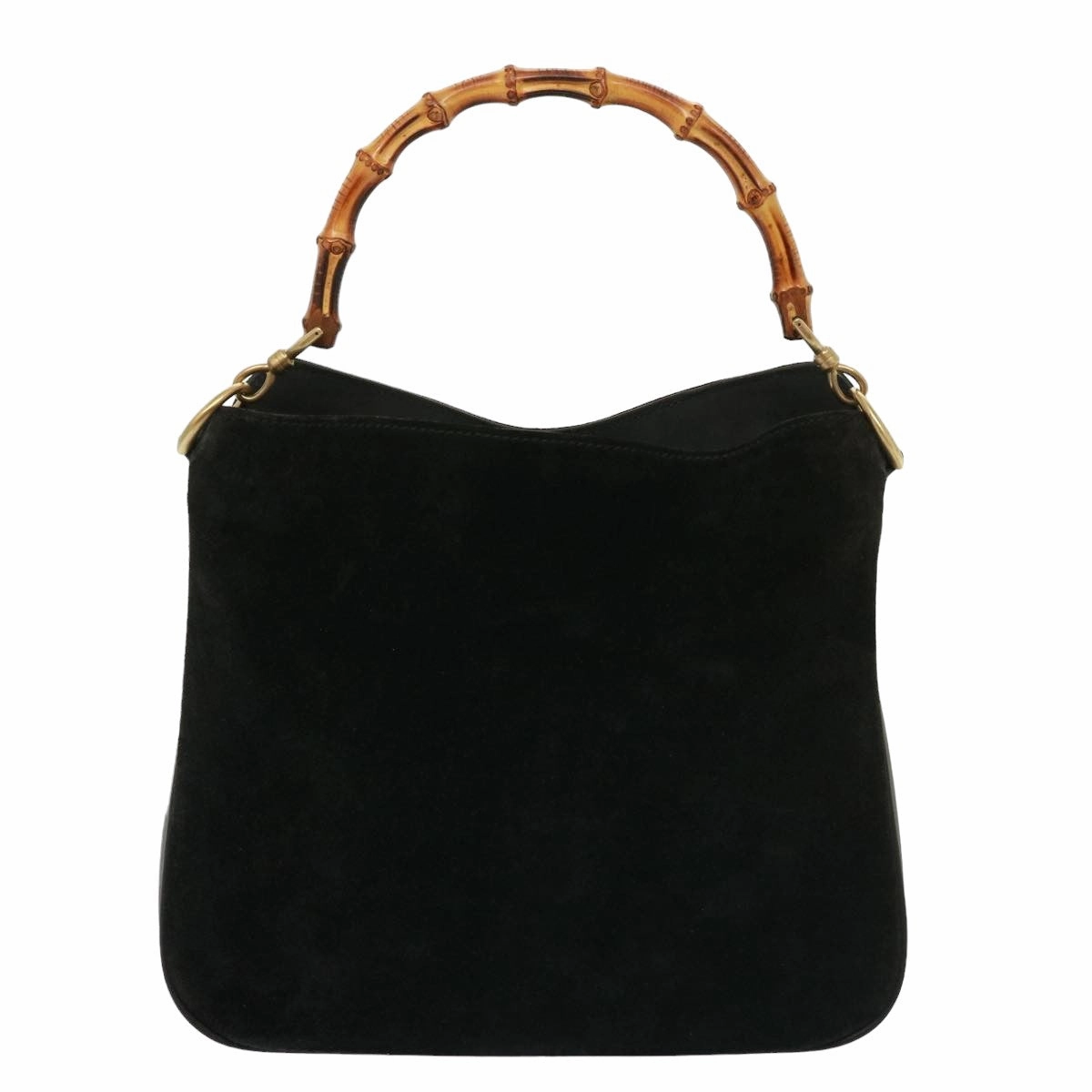 GUCCI Shoulder Bag Leather Suede 2way Black 001 2058 1638 0  78087